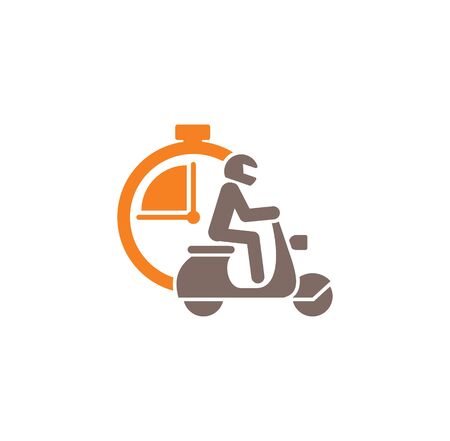 Express delivery related icon on background for graphic and web design. Creative illustration concept symbol for web or mobile appのイラスト素材