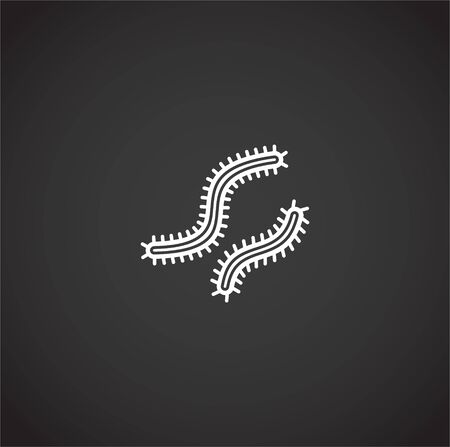 Microbe related icon on background for graphic and web design. Creative illustration concept symbol for web or mobile appのイラスト素材
