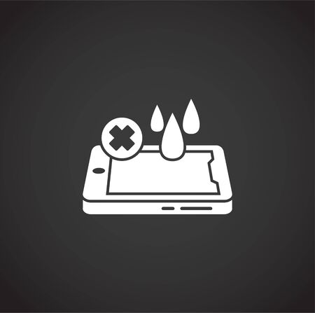 Phone fix related icon on background for graphic and web design. Creative illustration concept symbol for web or mobile appのイラスト素材