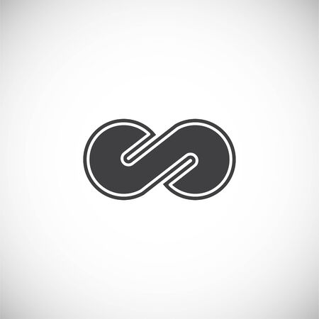 Infinity sign icon on background for graphic and web design. Creative illustration concept symbol for web or mobile appのイラスト素材