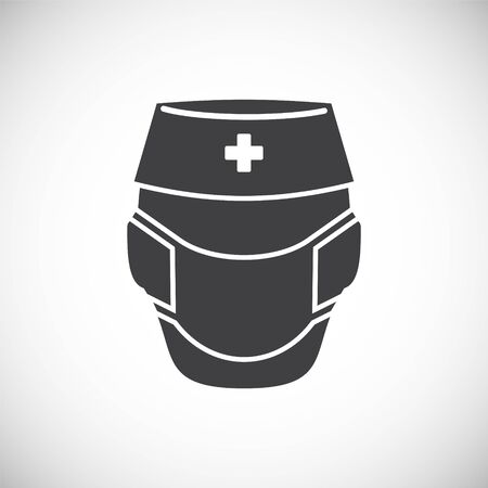 Infection prevention related icon on background for graphic and web design. Creative illustration concept symbol for web or mobile appのイラスト素材