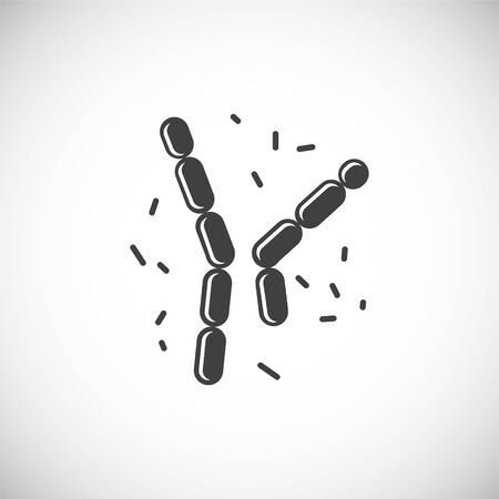 Microbe related icon on background for graphic and web design. Creative illustration concept symbol for web or mobile appのイラスト素材