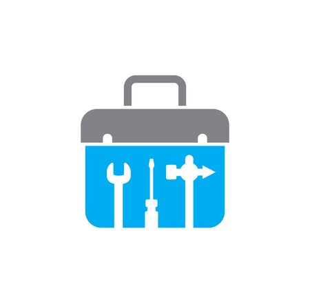 Fix and service related icon on background for graphic and web design. Creative illustration concept symbol for web or mobile appのイラスト素材