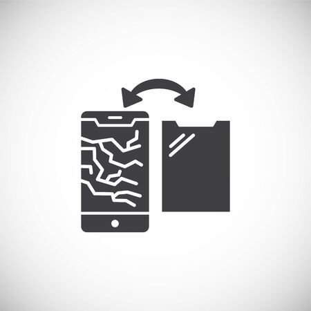 Phone fix related icon on background for graphic and web design. Creative illustration concept symbol for web or mobile appのイラスト素材