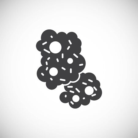 Microbe related icon on background for graphic and web design. Creative illustration concept symbol for web or mobile appのイラスト素材