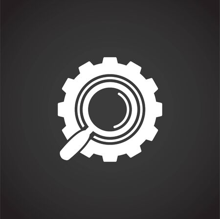 Fix and service related icon on background for graphic and web design. Creative illustration concept symbol for web or mobile appのイラスト素材