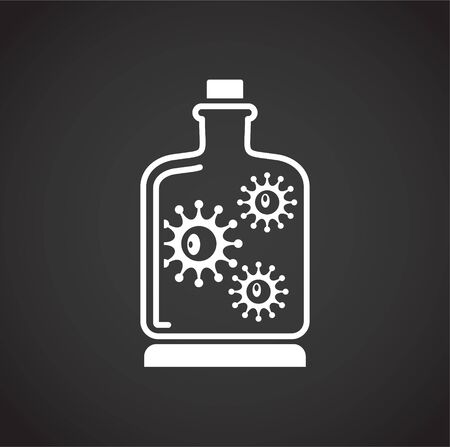 Infection prevention related icon on background for graphic and web design. Creative illustration concept symbol for web or mobile appのイラスト素材