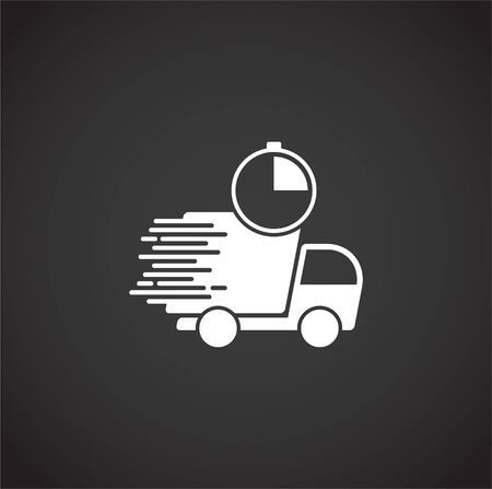 Express delivery related icon on background for graphic and web design. Creative illustration concept symbol for web or mobile appのイラスト素材