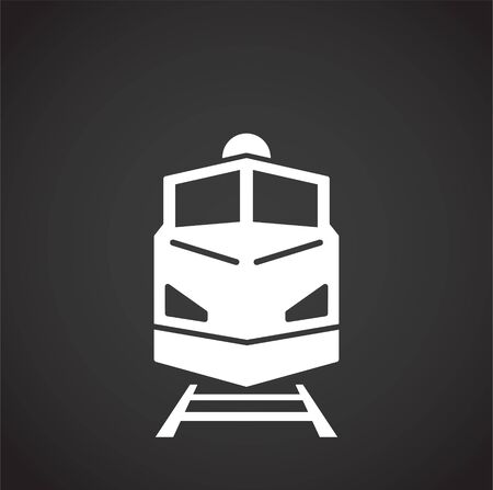 Railway transportation related icon on background for graphic and web design. Creative illustration concept symbol for web or mobile app.のイラスト素材