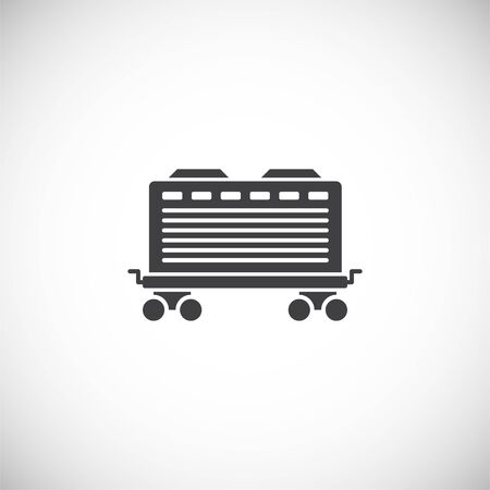 Railway transportation related icon on background for graphic and web design. Creative illustration concept symbol for web or mobile app.のイラスト素材
