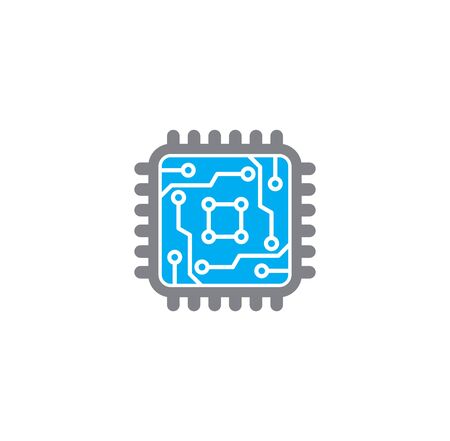 Circuit related icon on background for graphic and web design. Creative illustration concept symbol for web or mobile app.のイラスト素材