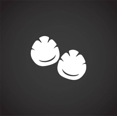 Animal foot print icon on background for graphic and web design. Creative illustration concept symbol for web or mobile app.のイラスト素材