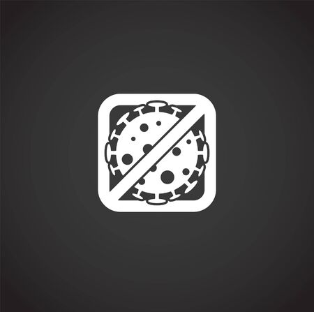 Coronavirus related icon on background for graphic and web design. Creative illustration concept symbol for web or mobile app.のイラスト素材