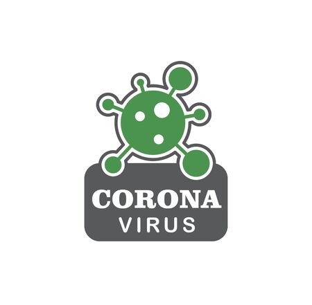 Coronavirus related icon on background for graphic and web design. Creative illustration concept symbol for web or mobile app.のイラスト素材