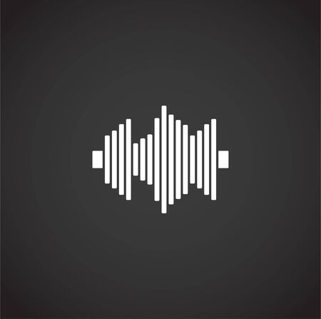 Equalizer related icons set on background for graphic and web design. Creative illustration concept symbol for web or mobile app.のイラスト素材