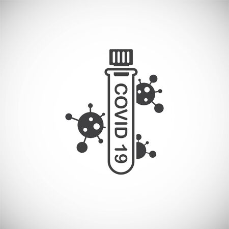 Coronavirus related icon on background for graphic and web design. Creative illustration concept symbol for web or mobile app.のイラスト素材