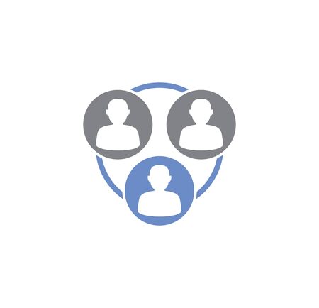 Business people related icon on background for graphic and web design. Creative illustration concept symbol for web or mobile appのイラスト素材