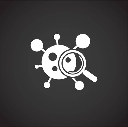 Quarantine related icon on background for graphic and web design. Creative illustration concept symbol for web or mobile appのイラスト素材