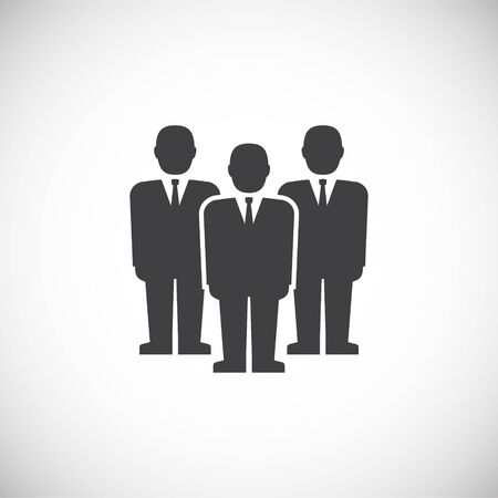 Business people related icon on background for graphic and web design. Creative illustration concept symbol for web or mobile appのイラスト素材