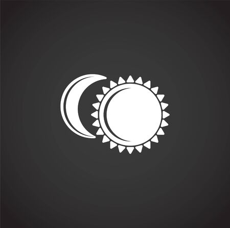 Sun related icon on background for graphic and web design. Creative illustration concept symbol for web or mobile app.のイラスト素材