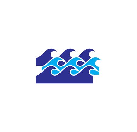 Wave related icon on background for graphic and web design. Creative illustration concept symbol for web or mobile app.のイラスト素材