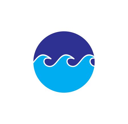 Wave related icon on background for graphic and web design. Creative illustration concept symbol for web or mobile app.のイラスト素材