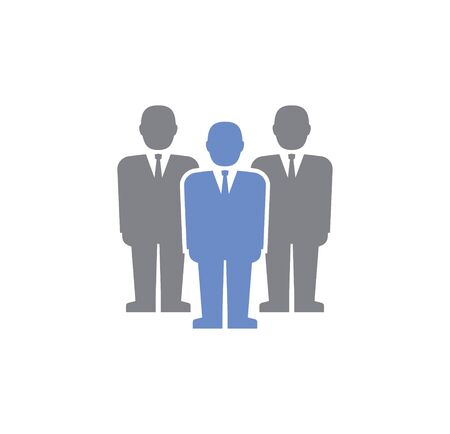 Business people related icon on background for graphic and web design. Creative illustration concept symbol for web or mobile app.のイラスト素材