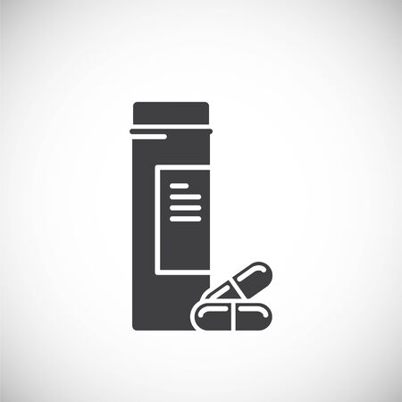 Drugs related icon on background for graphic and web design. Creative illustration concept symbol for web or mobile appのイラスト素材