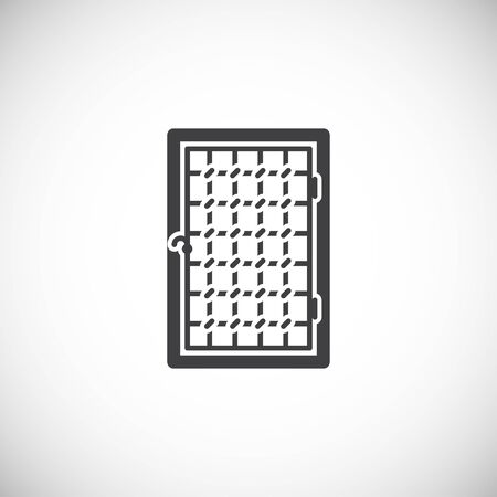 Door icon on background for graphic and web design. Creative illustration concept symbol for web or mobile appのイラスト素材