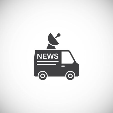 Mass media related icon on background for graphic and web design. Creative illustration concept symbol for web or mobile appのイラスト素材