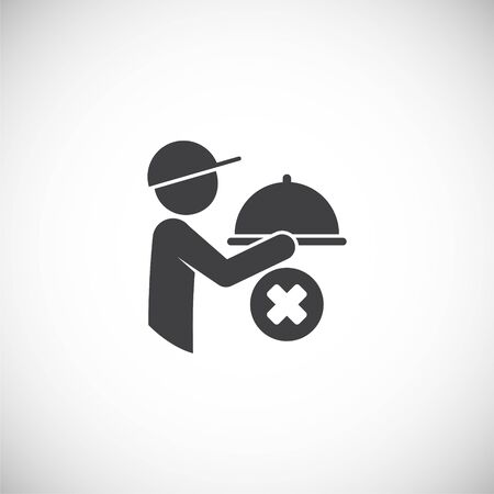 Contactless delivery related icon on background for graphic and web design. Creative illustration concept symbol for web or mobile app.のイラスト素材