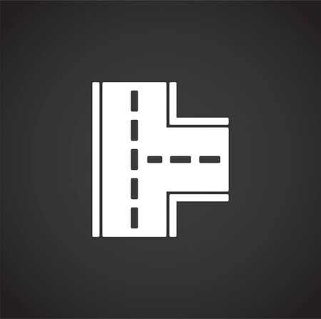 Road related icon on background for graphic and web design. Creative illustration concept symbol for web or mobile app.のイラスト素材