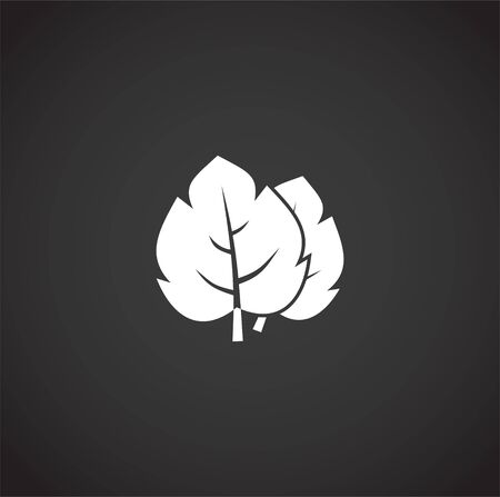 Leaf related icon on background for graphic and web design. Creative illustration concept symbol for web or mobile appのイラスト素材