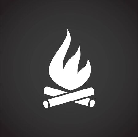 Fire related icon on background for graphic and web design. Creative illustration concept symbol for web or mobile appのイラスト素材