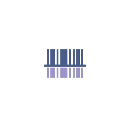 Barcode related icon on background for graphic and web design. Creative illustration concept symbol for web or mobile appのイラスト素材