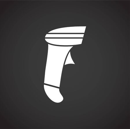 Barcode related icon on background for graphic and web design. Creative illustration concept symbol for web or mobile appのイラスト素材