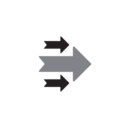 Arrow related icon on background for graphic and web design. Creative illustration concept symbol for web or mobile appのイラスト素材