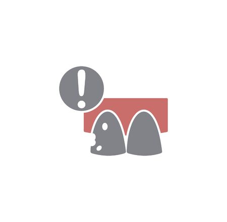 Tooth related icon on background for graphic and web design. Creative illustration concept symbol for web or mobile appのイラスト素材