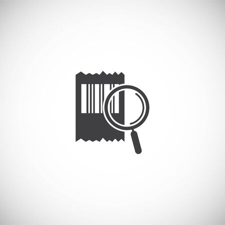 Barcode related icon on background for graphic and web design. Creative illustration concept symbol for web or mobile appのイラスト素材