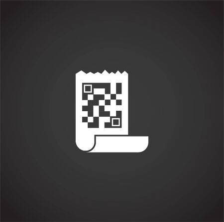 Barcode related icon on background for graphic and web design. Creative illustration concept symbol for web or mobile appのイラスト素材