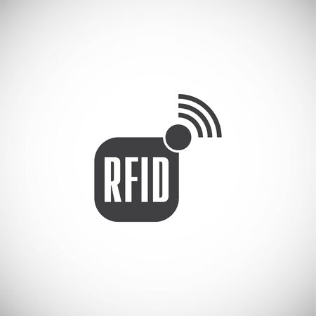 RFID related icon on background for graphic and web design. Creative illustration concept symbol for web or mobile appのイラスト素材