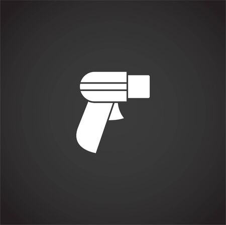 Barcode related icon on background for graphic and web design. Creative illustration concept symbol for web or mobile appのイラスト素材