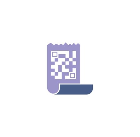 Barcode related icon on background for graphic and web design. Creative illustration concept symbol for web or mobile appのイラスト素材