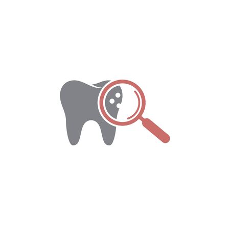 Tooth related icon on background for graphic and web design. Creative illustration concept symbol for web or mobile appのイラスト素材
