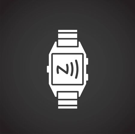 NFC related icon on background for graphic and web design. Creative illustration concept symbol for web or mobile appのイラスト素材