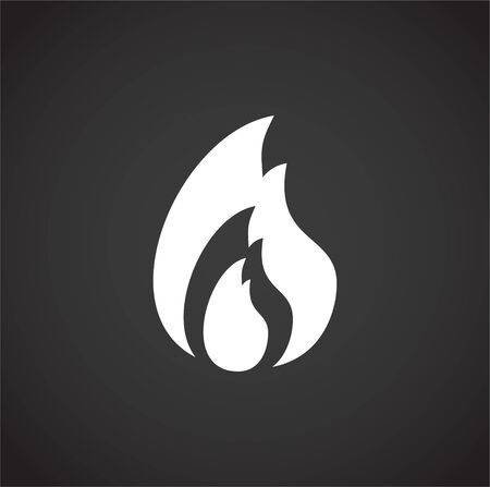 Fire related icon on background for graphic and web design. Creative illustration concept symbol for web or mobile appのイラスト素材