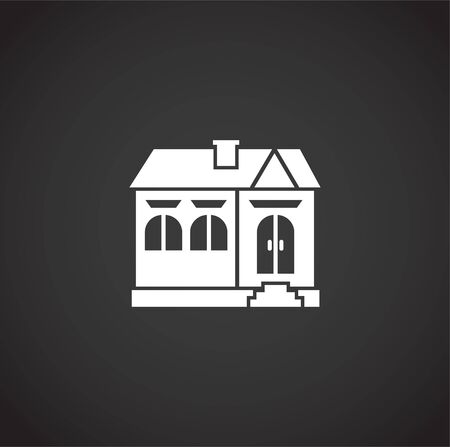 Estate related icon on background for graphic and web design. Creative illustration concept symbol for web or mobile app.のイラスト素材
