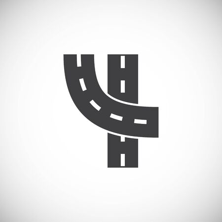 Road related icon on background for graphic and web design. Creative illustration concept symbol for web or mobile app.のイラスト素材