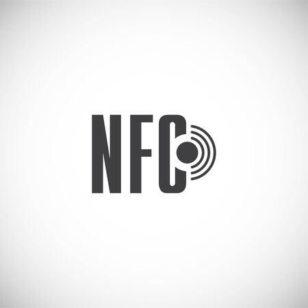 NFC related icon on background for graphic and web design. Creative illustration concept symbol for web or mobile appのイラスト素材