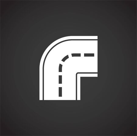 Road related icon on background for graphic and web design. Creative illustration concept symbol for web or mobile app.のイラスト素材